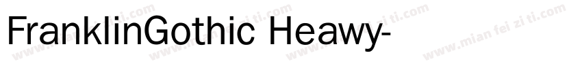 FranklinGothic Heawy字体转换